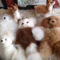 Nallar handgjorda av alpackapäls
